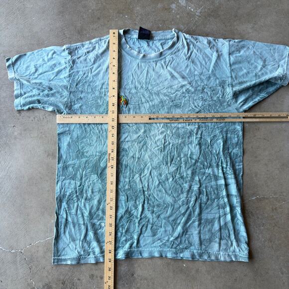 VINTAGE 90S HABITAT AOP FROG T-SHIRT ANIMLAS NATURE GRAPHIC RETRO MENS XL FLAW - Picture 5 of 6